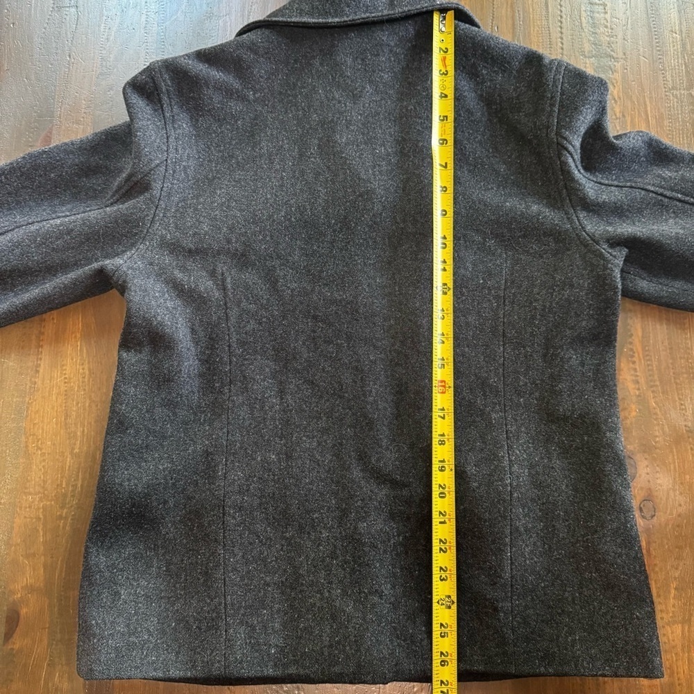 Gray Wool Blend AMERICAN EAGLE OUTFITTERS Button Jacket Multiple Pockets Large - Picture 11 of 14